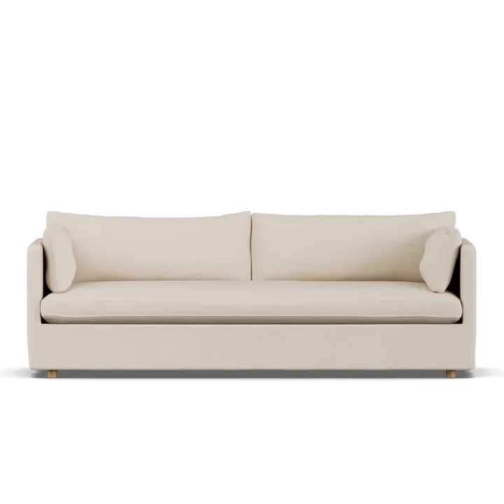 Linnevik sofa - Same Beige 6670-witgeoliede eiken, 4-zits, met rok - 1898