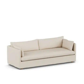 Linnevik sofa - Same Beige 6670-witgeoliede eiken, 4-zits, met rok - 1898