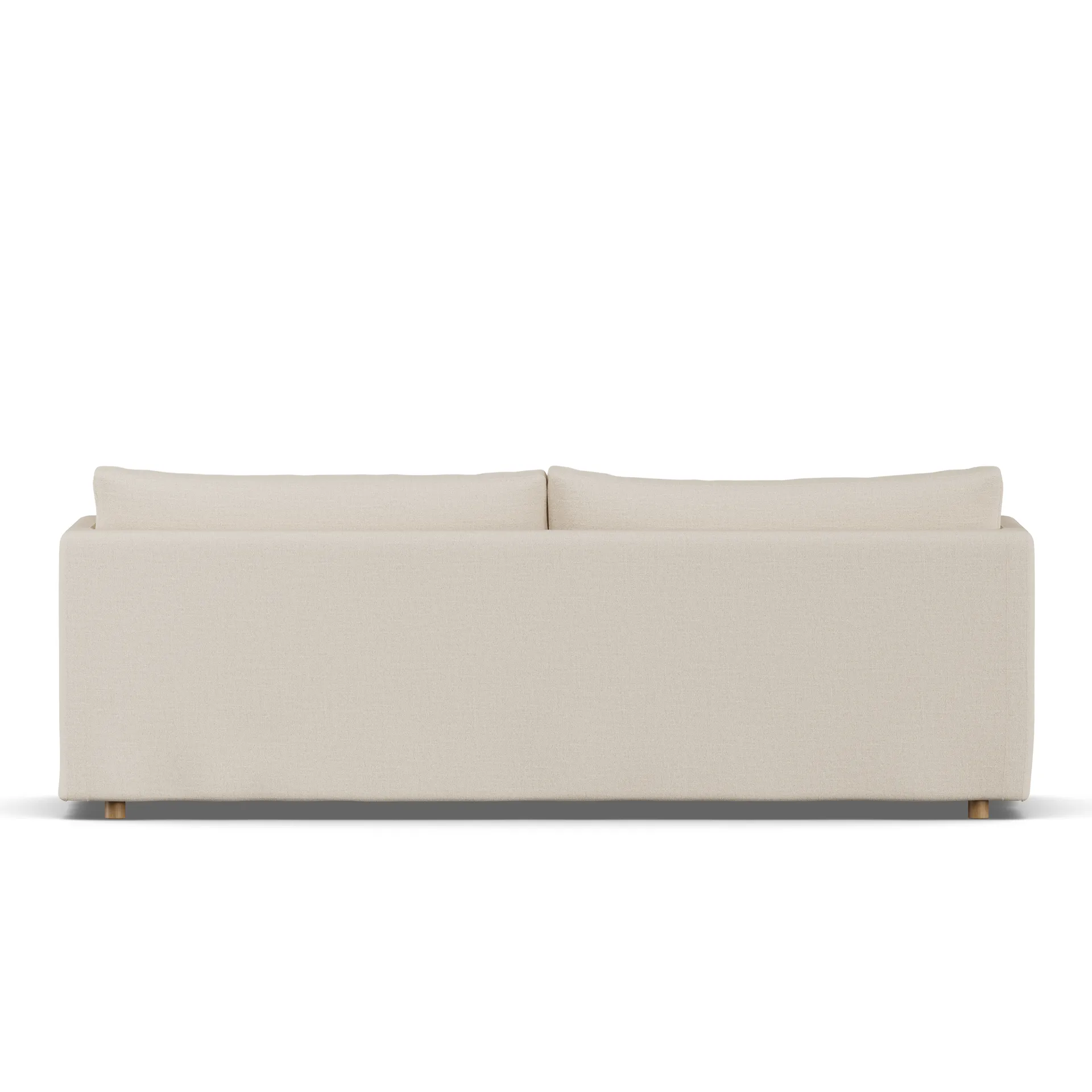 Linnevik sofa, Same Beige 6670-witgeoliede eiken, 4-zits, met rok 1898
