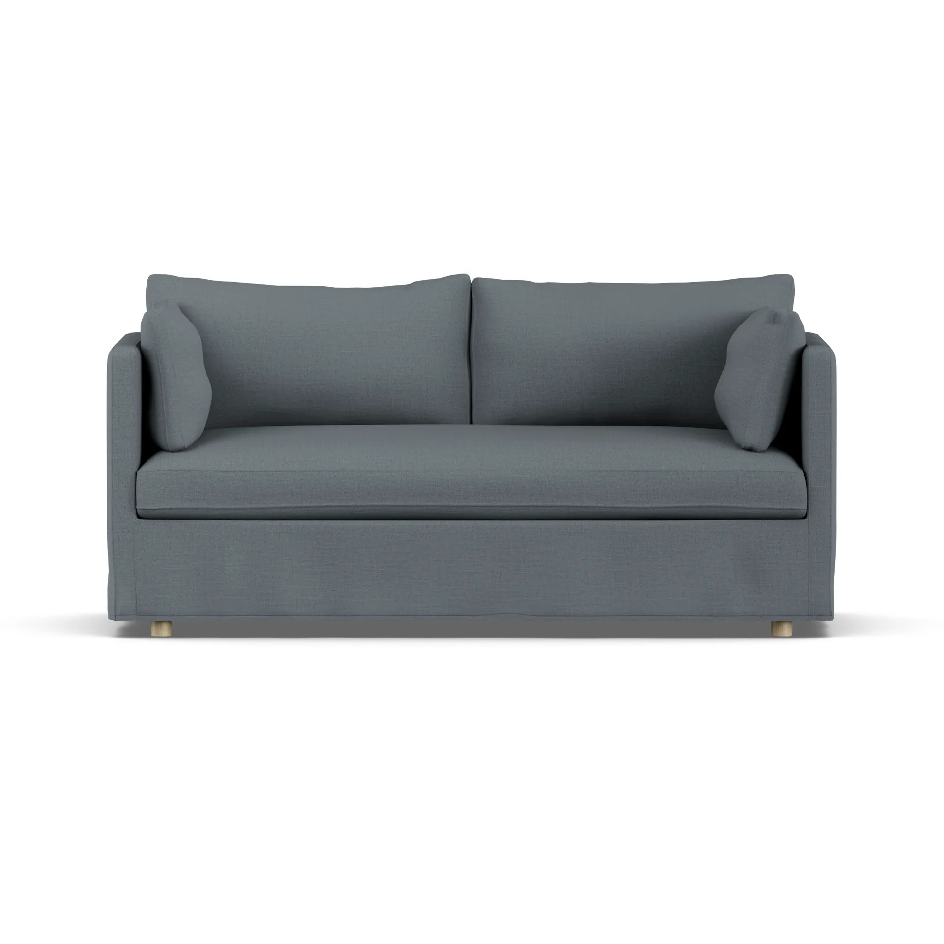 Linnevik sofa, Same Blue 6678-witgeoliede eiken, 2-zits, met rok 1898