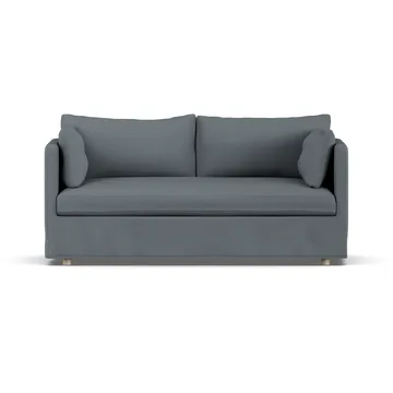 Linnevik sofa - Same Blue 6678-witgeoliede eiken, 2-zits, met rok - 1898