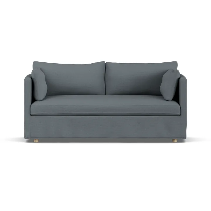 Linnevik sofa - Same Blue 6678-witgeoliede eiken, 2-zits, met rok - 1898