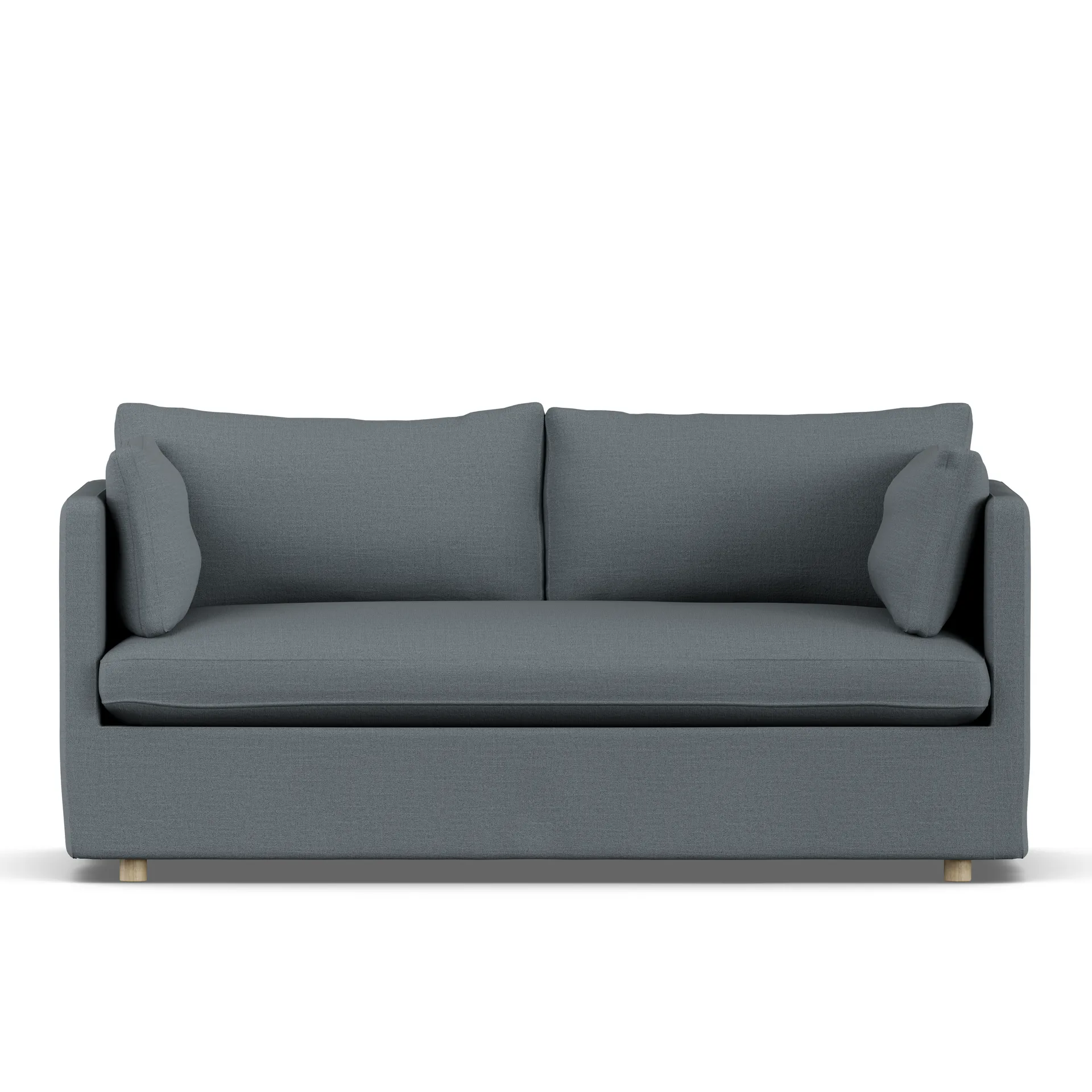 Linnevik sofa, Same Blue 6678-witgeoliede eiken, 2-zits, met rok 1898