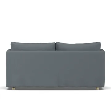 Linnevik sofa - Same Blue 6678-witgeoliede eiken, 2-zits, met rok - 1898