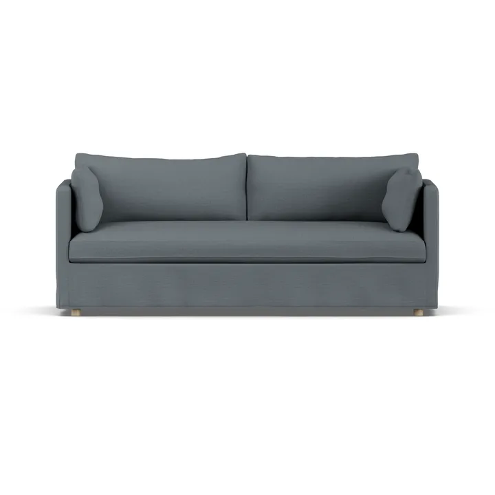 Linnevik sofa - Same Blue 6678-witgeoliede eiken, 3-zits, met rok - 1898
