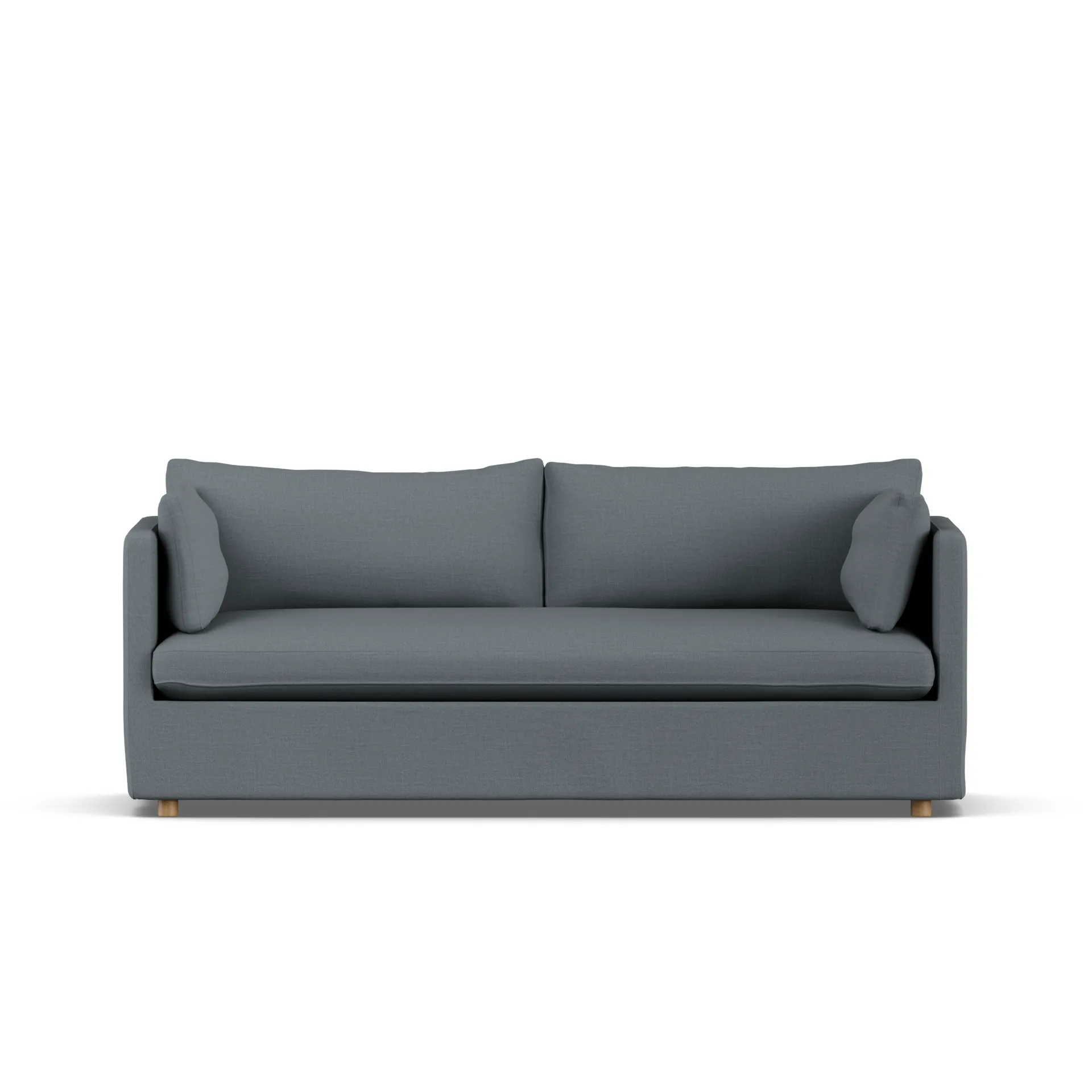 Linnevik sofa, Same Blue 6678-witgeoliede eiken, 3-zits, met rok 1898
