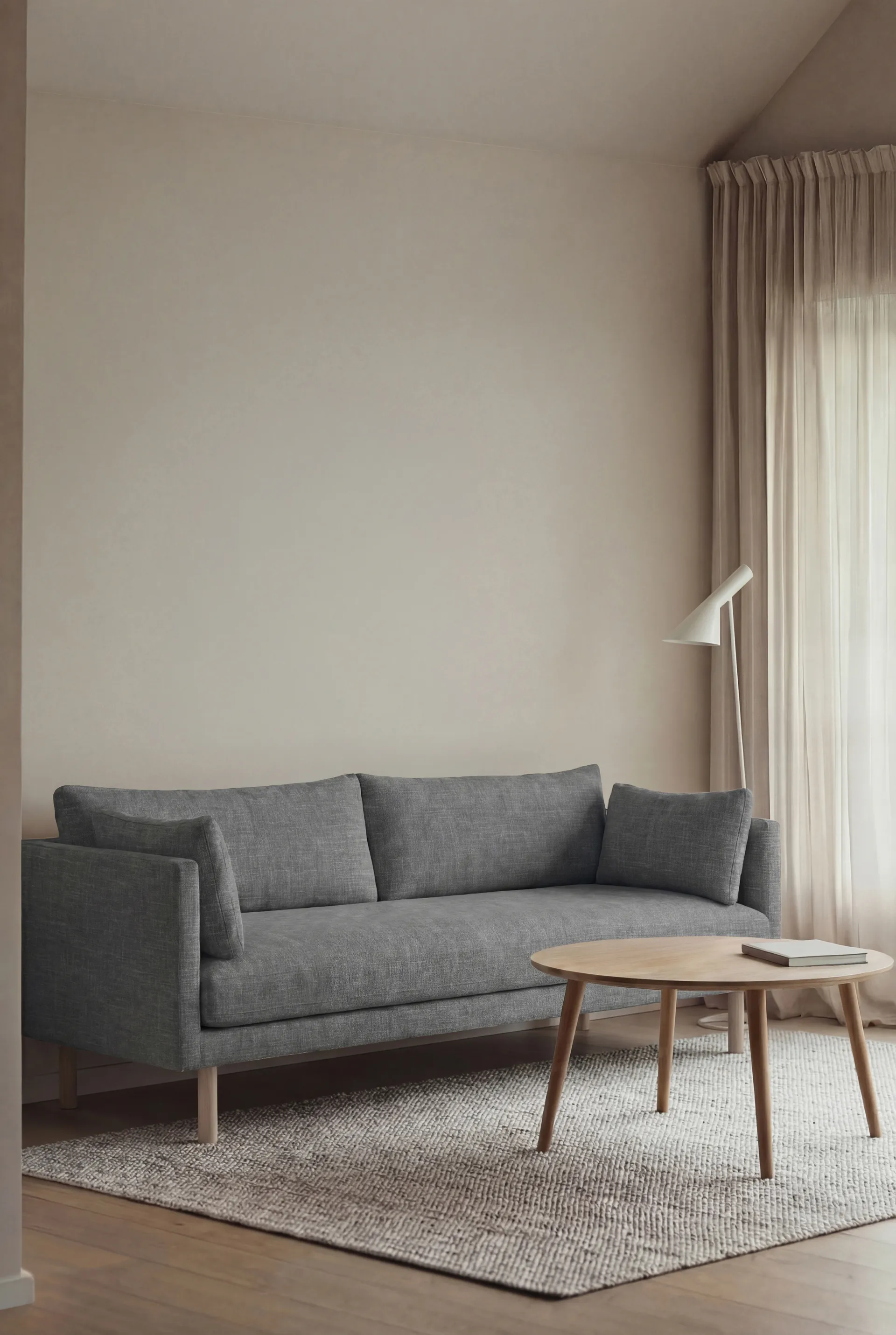 Linnevik sofa, Same Blue 6678-witgeoliede eiken, 3-zits 1898