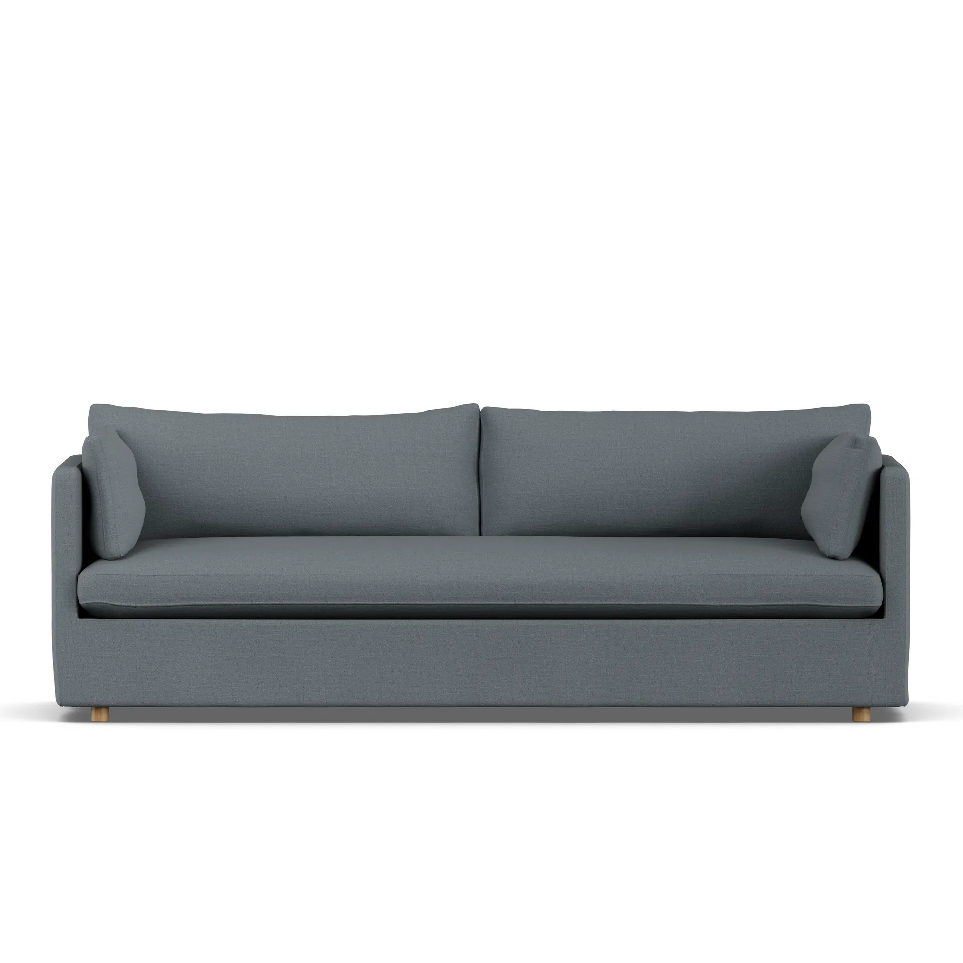 Linnevik sofa, Same Blue 6678-witgeoliede eiken, 4-zits, met rok 1898
