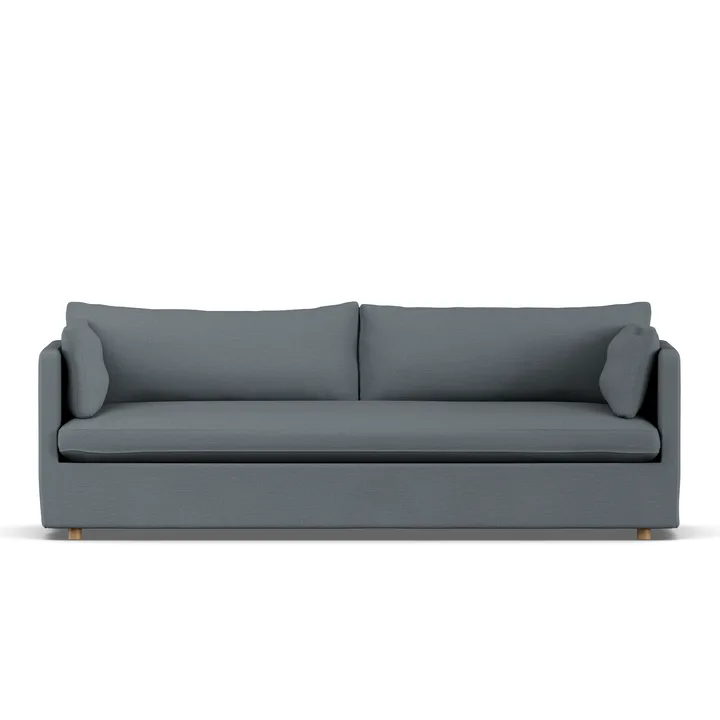 Linnevik sofa - Same Blue 6678-witgeoliede eiken, 4-zits, met rok - 1898