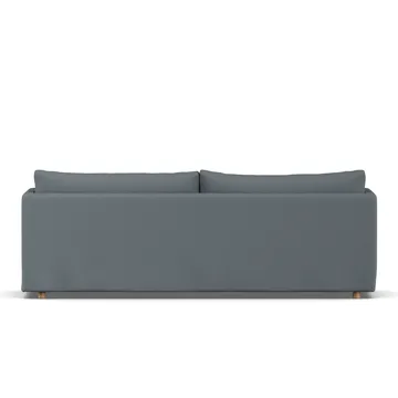 Linnevik sofa - Same Blue 6678-witgeoliede eiken, 4-zits, met rok - 1898