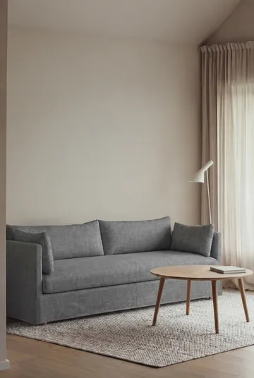 Linnevik sofa - Same Blue 6678-witgeoliede eiken, 4-zits, met rok - 1898