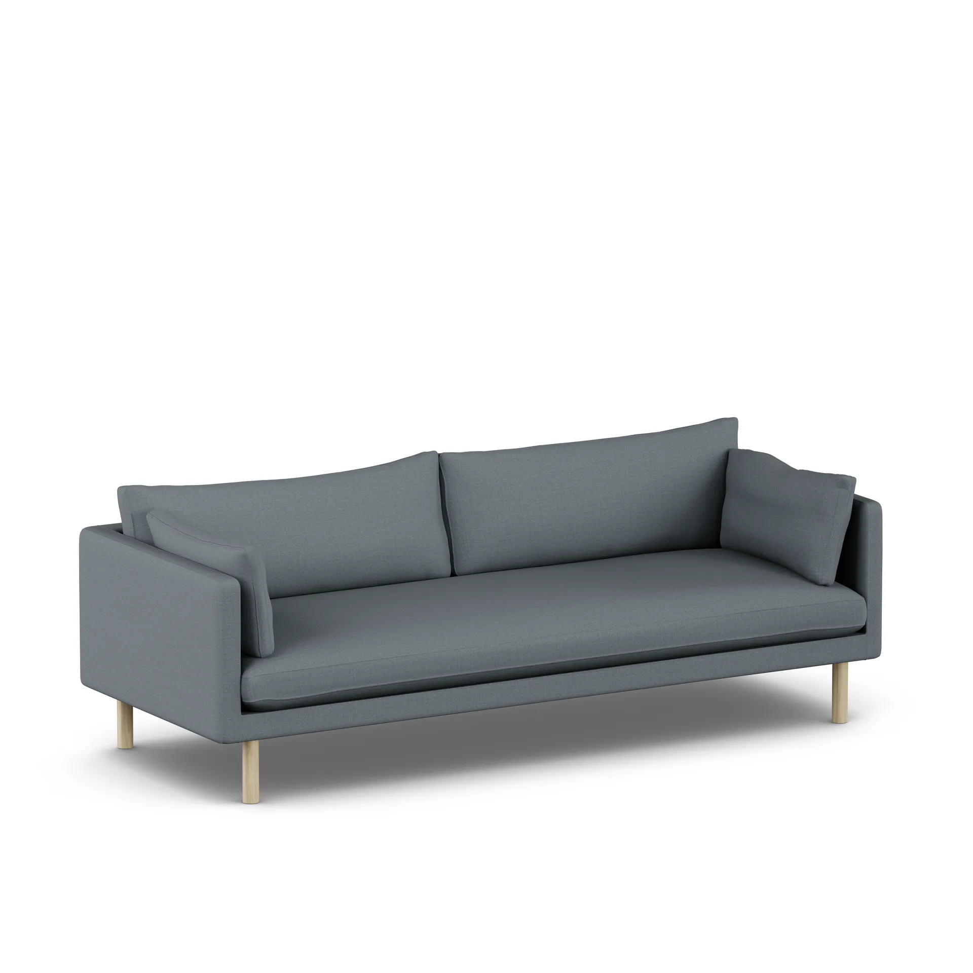 Linnevik sofa, Same Blue 6678-witgeoliede eiken, 4-zits 1898