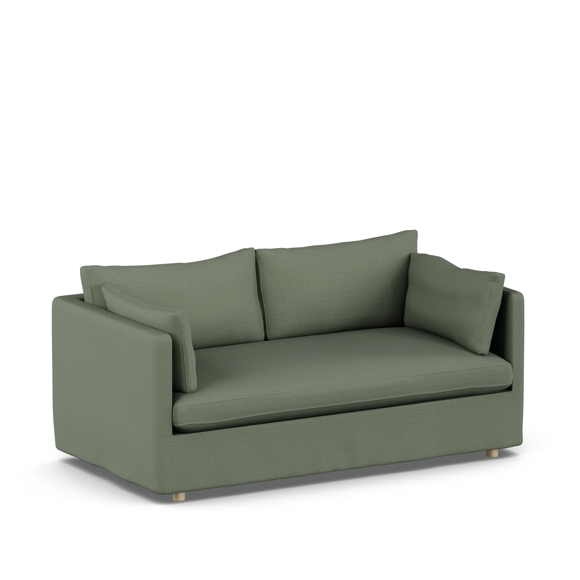 Linnevik sofa, Same Forest 6677-witgeoliede eiken, 2-zits, met rok 1898