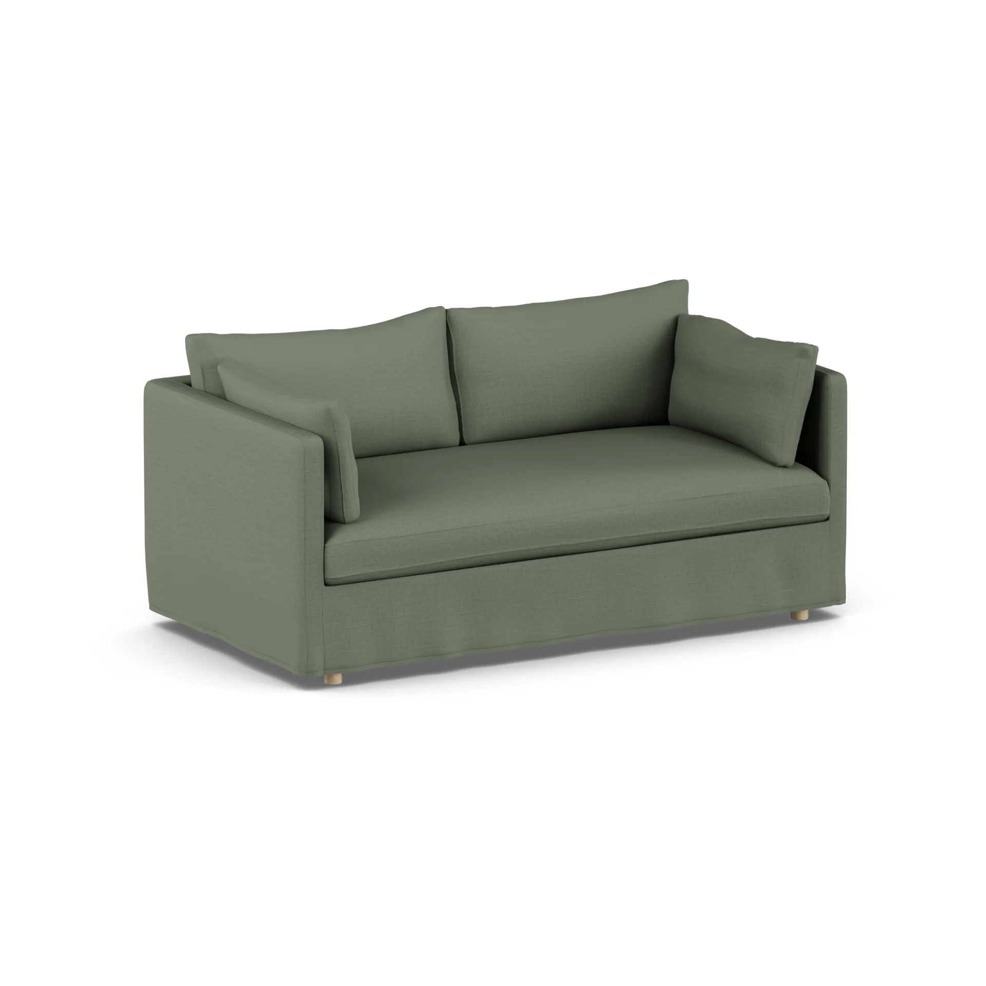 Linnevik sofa, Same Forest 6677-witgeoliede eiken, 2-zits, met rok 1898