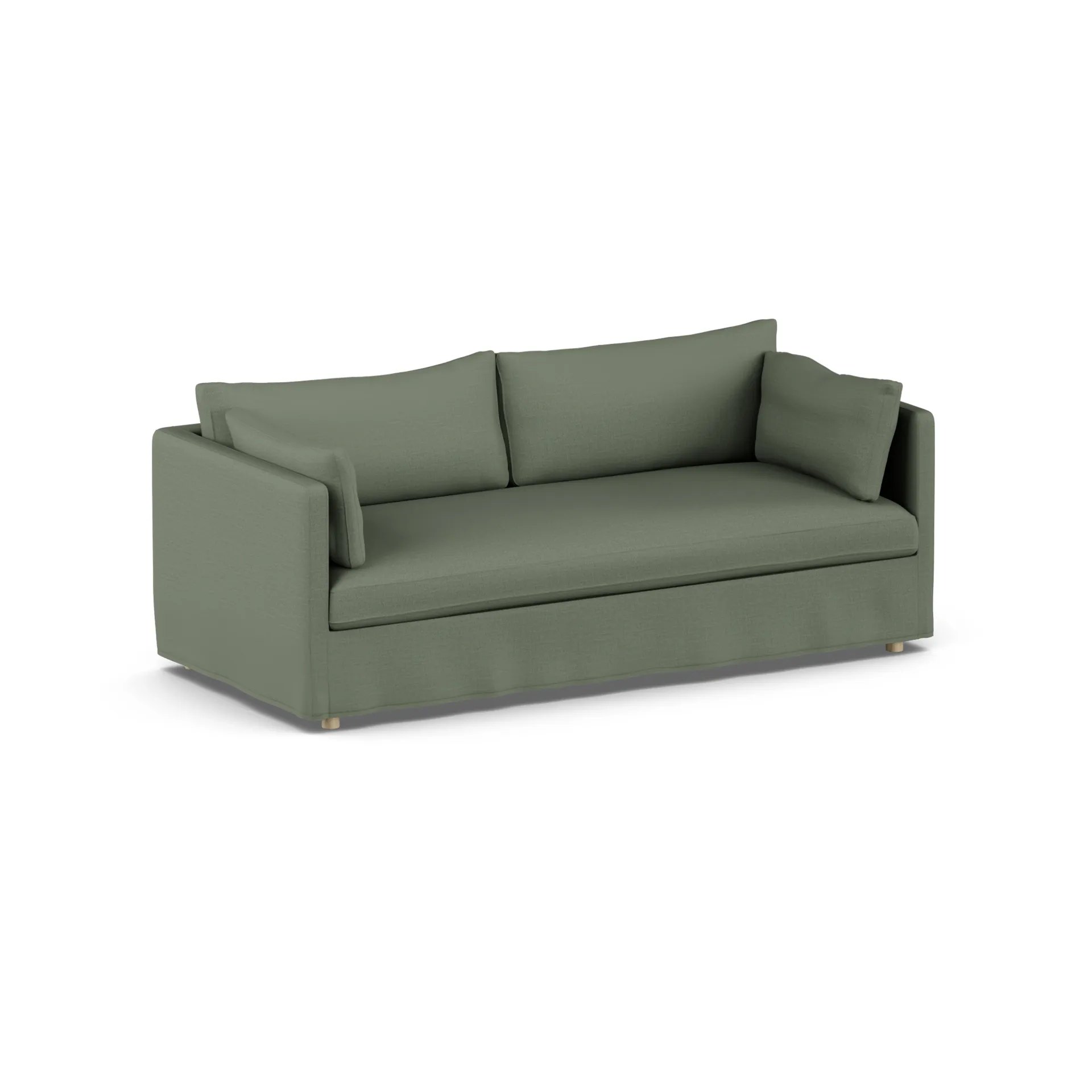 Linnevik sofa, Same Forest 6677-witgeoliede eiken, 3-zits, met rok 1898