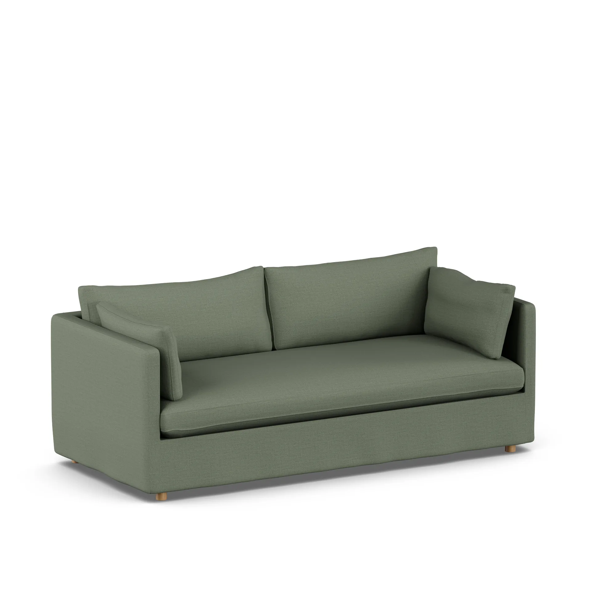 Linnevik sofa, Same Forest 6677-witgeoliede eiken, 3-zits, met rok 1898