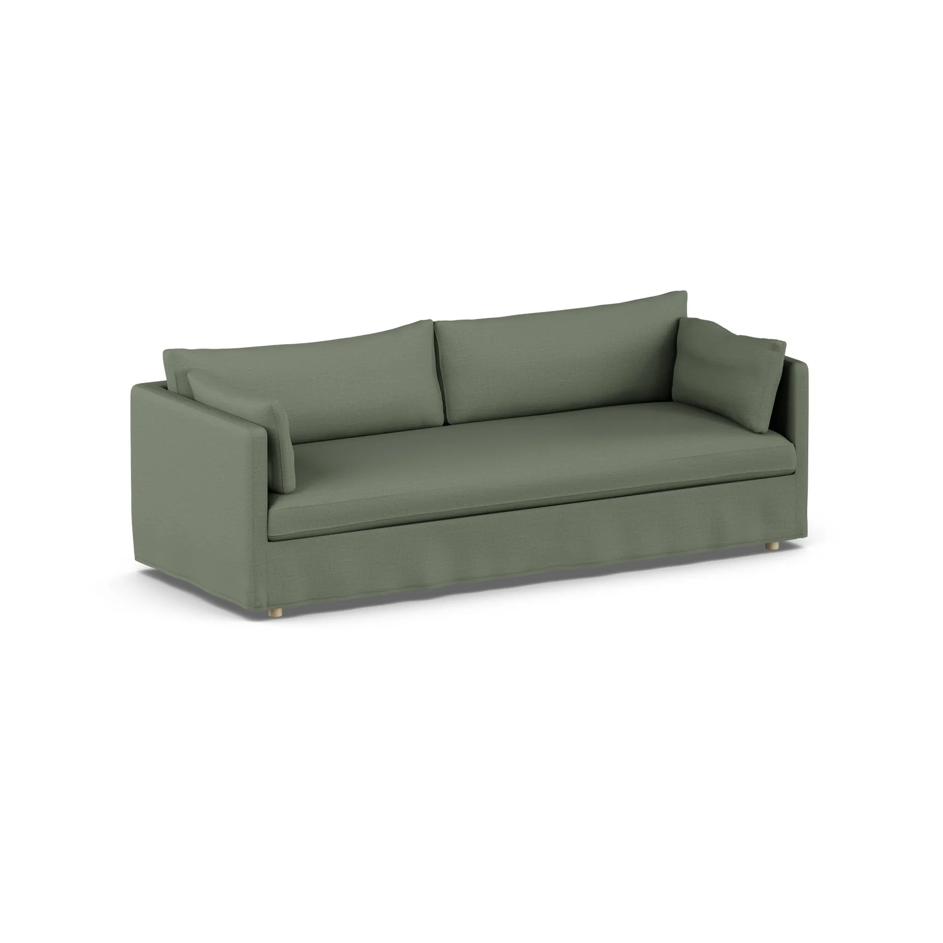 Linnevik sofa, Same Forest 6677-witgeoliede eiken, 4-zits, met rok 1898