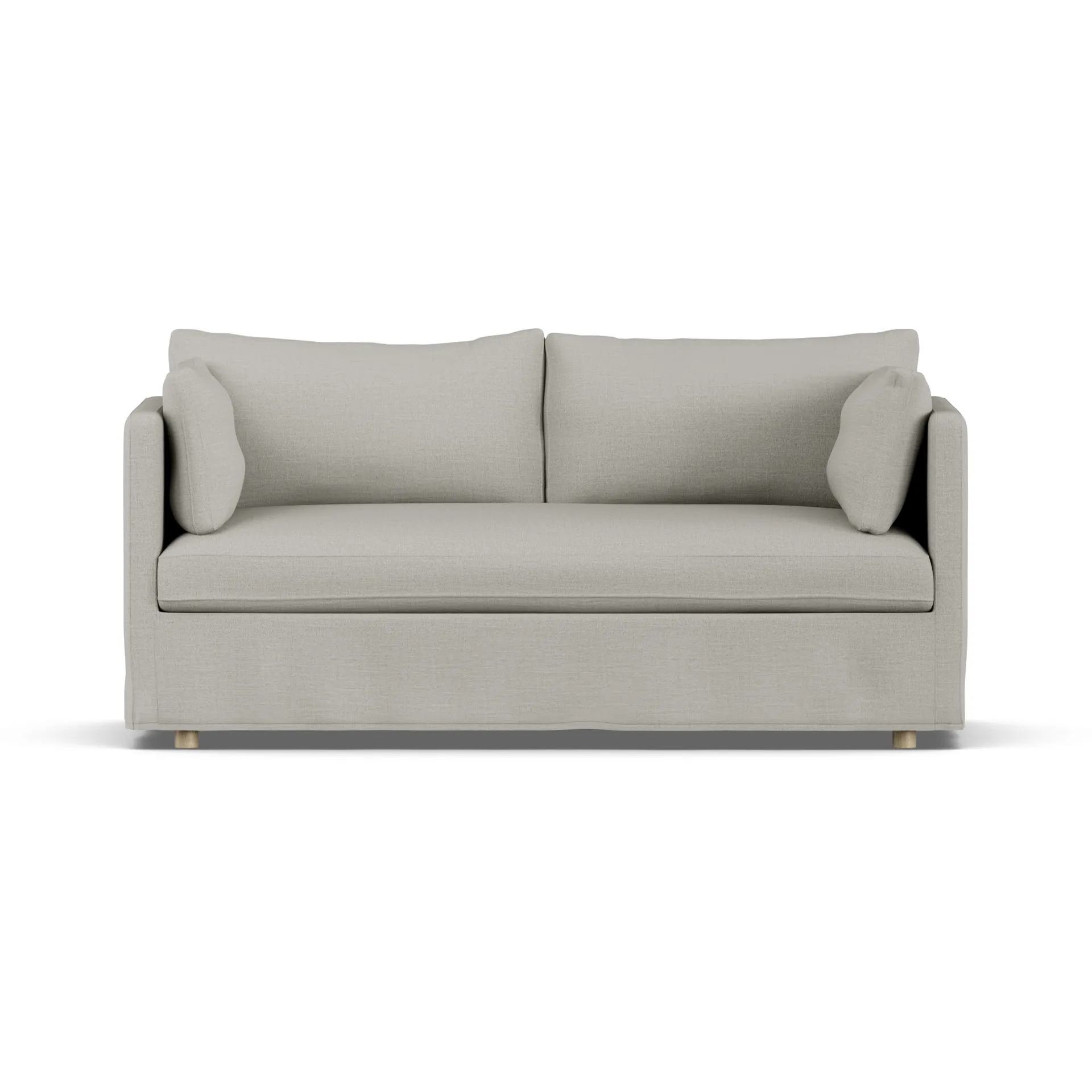 Linnevik sofa, Same Grey 6673-witgeoliede eiken, 2-zits, met rok 1898