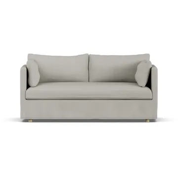 Linnevik sofa - Same Grey 6673-witgeoliede eiken, 2-zits, met rok - 1898