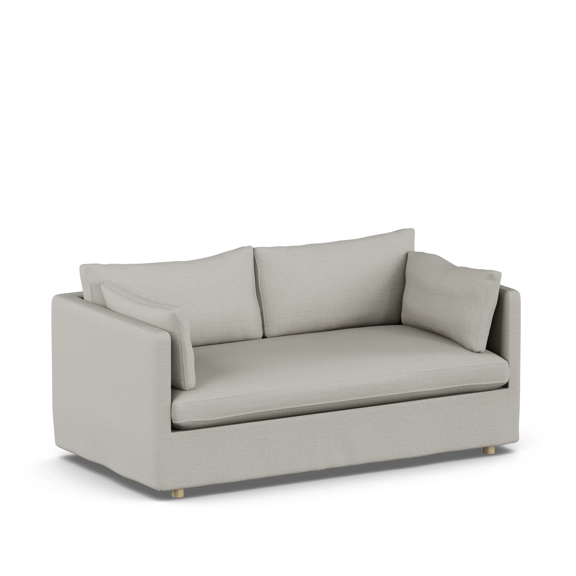 Linnevik sofa, Same Grey 6673-witgeoliede eiken, 2-zits, met rok 1898