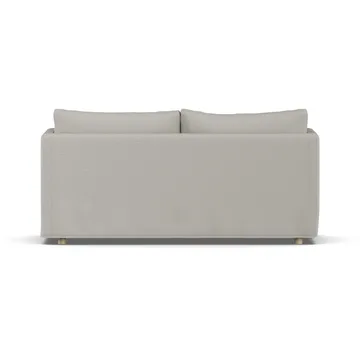 Linnevik sofa - Same Grey 6673-witgeoliede eiken, 2-zits, met rok - 1898
