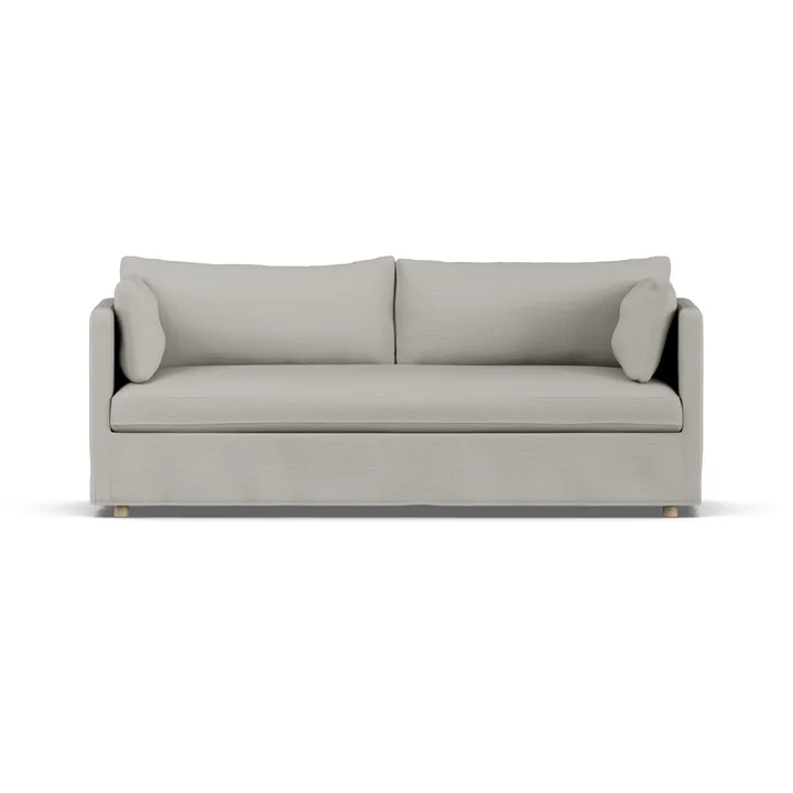 Linnevik sofa - Same Grey 6673-witgeoliede eiken, 3-zits, met rok - 1898
