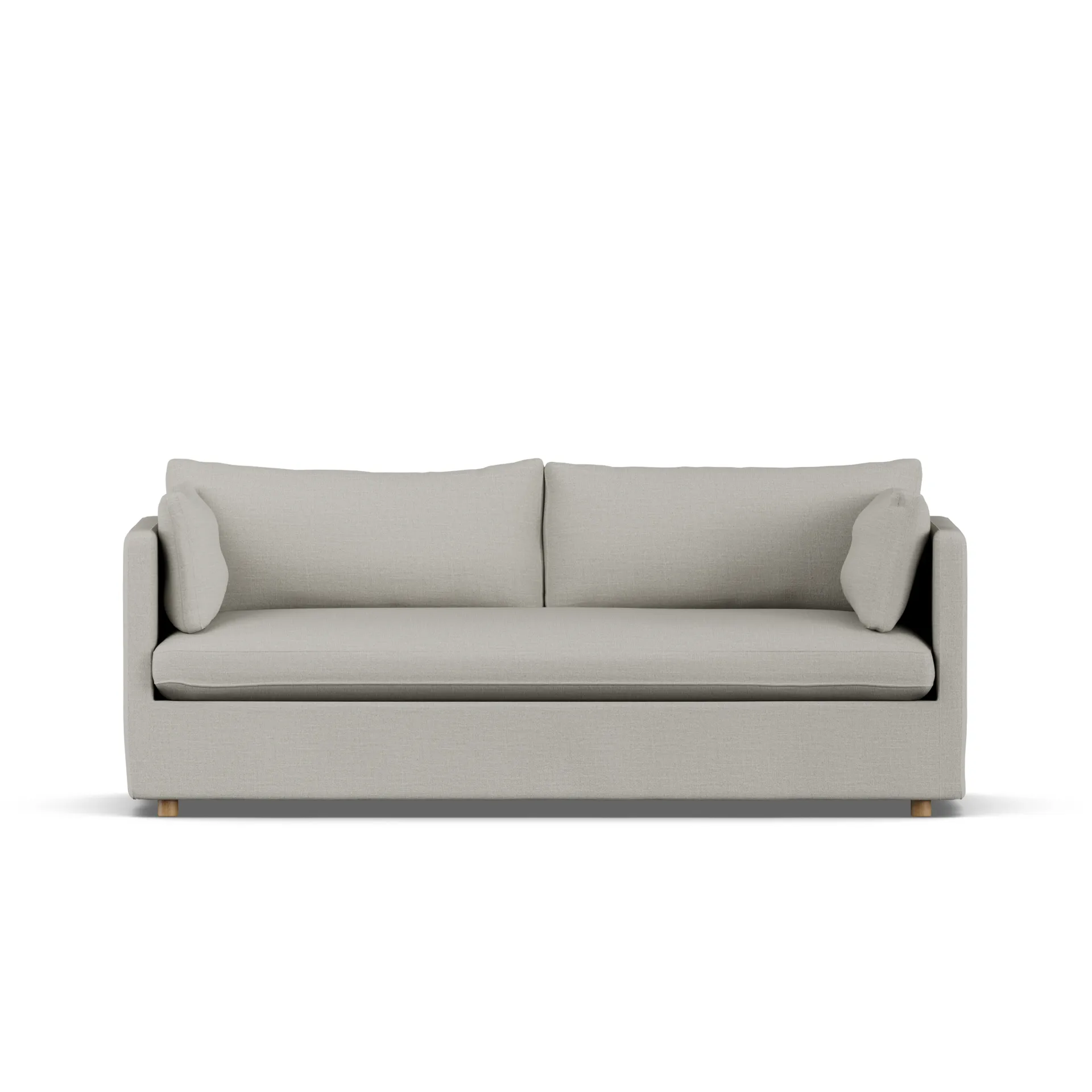 Linnevik sofa, Same Grey 6673-witgeoliede eiken, 3-zits, met rok 1898