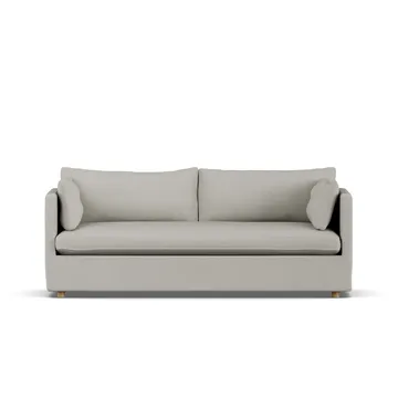 Linnevik sofa - Same Grey 6673-witgeoliede eiken, 3-zits, met rok - 1898