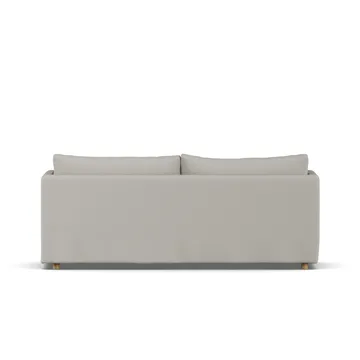 Linnevik sofa - Same Grey 6673-witgeoliede eiken, 3-zits, met rok - 1898