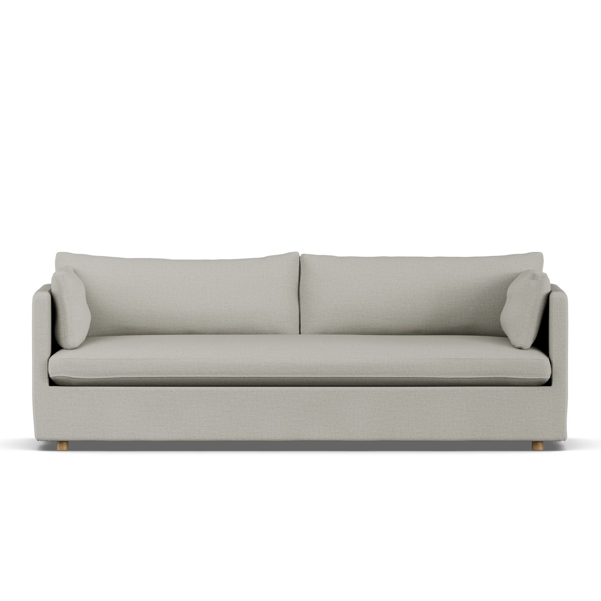 Linnevik sofa, Same Grey 6673-witgeoliede eiken, 4-zits, met rok 1898