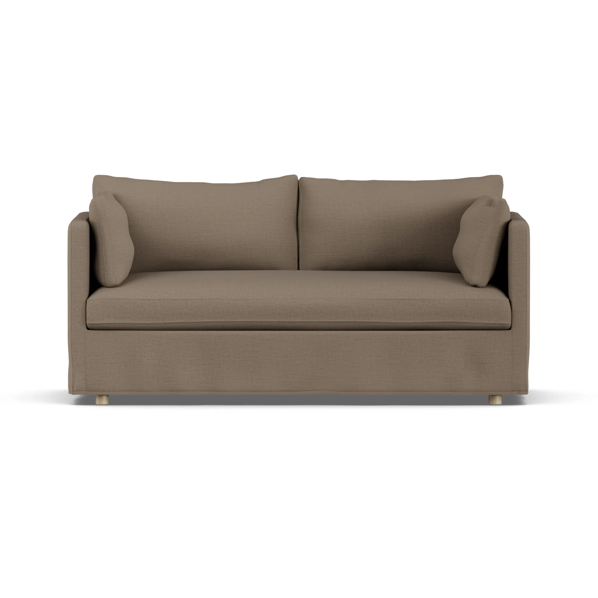 Linnevik sofa, Same Mole 6674-witgeoliede eiken, 2-zits, met rok 1898
