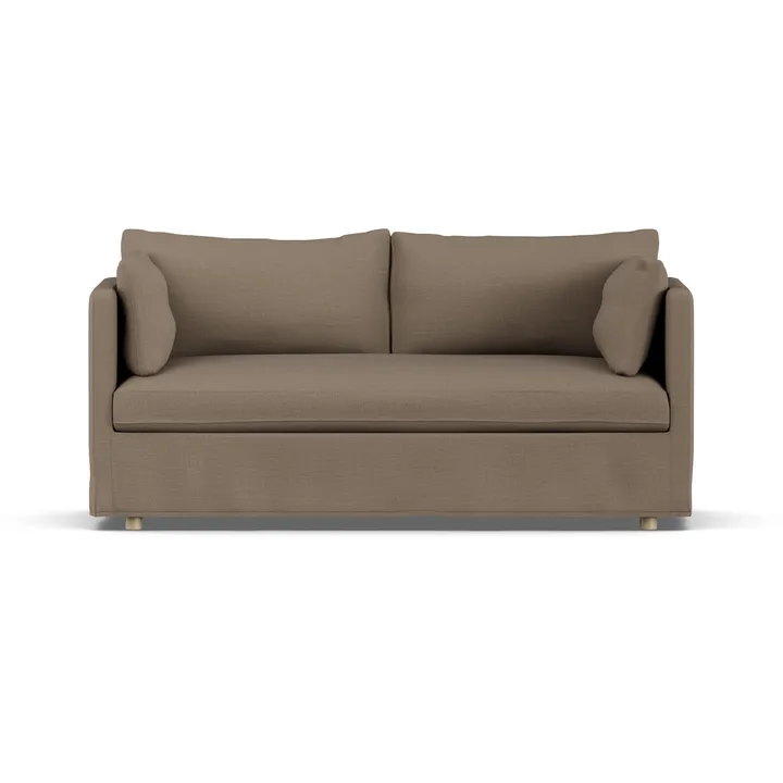 Linnevik sofa - Same Mole 6674-witgeoliede eiken, 2-zits, met rok - 1898
