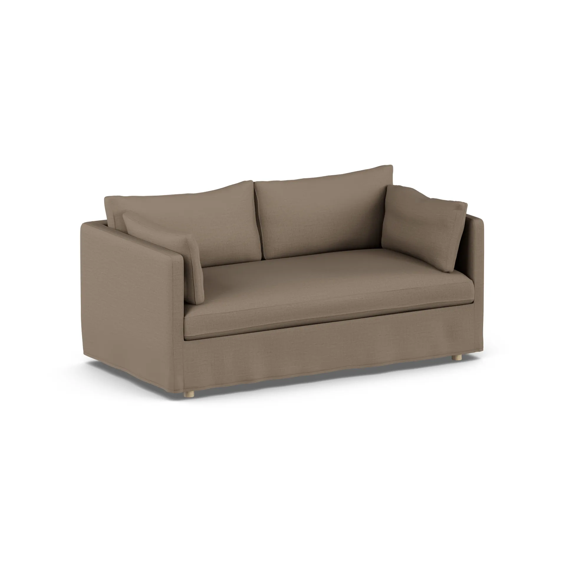 Linnevik sofa, Same Mole 6674-witgeoliede eiken, 2-zits, met rok 1898