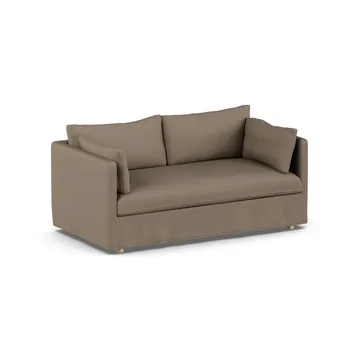 Linnevik sofa - Same Mole 6674-witgeoliede eiken, 2-zits, met rok - 1898