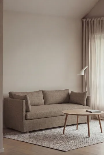 Linnevik sofa - Same Mole 6674-witgeoliede eiken, 2-zits, met rok - 1898