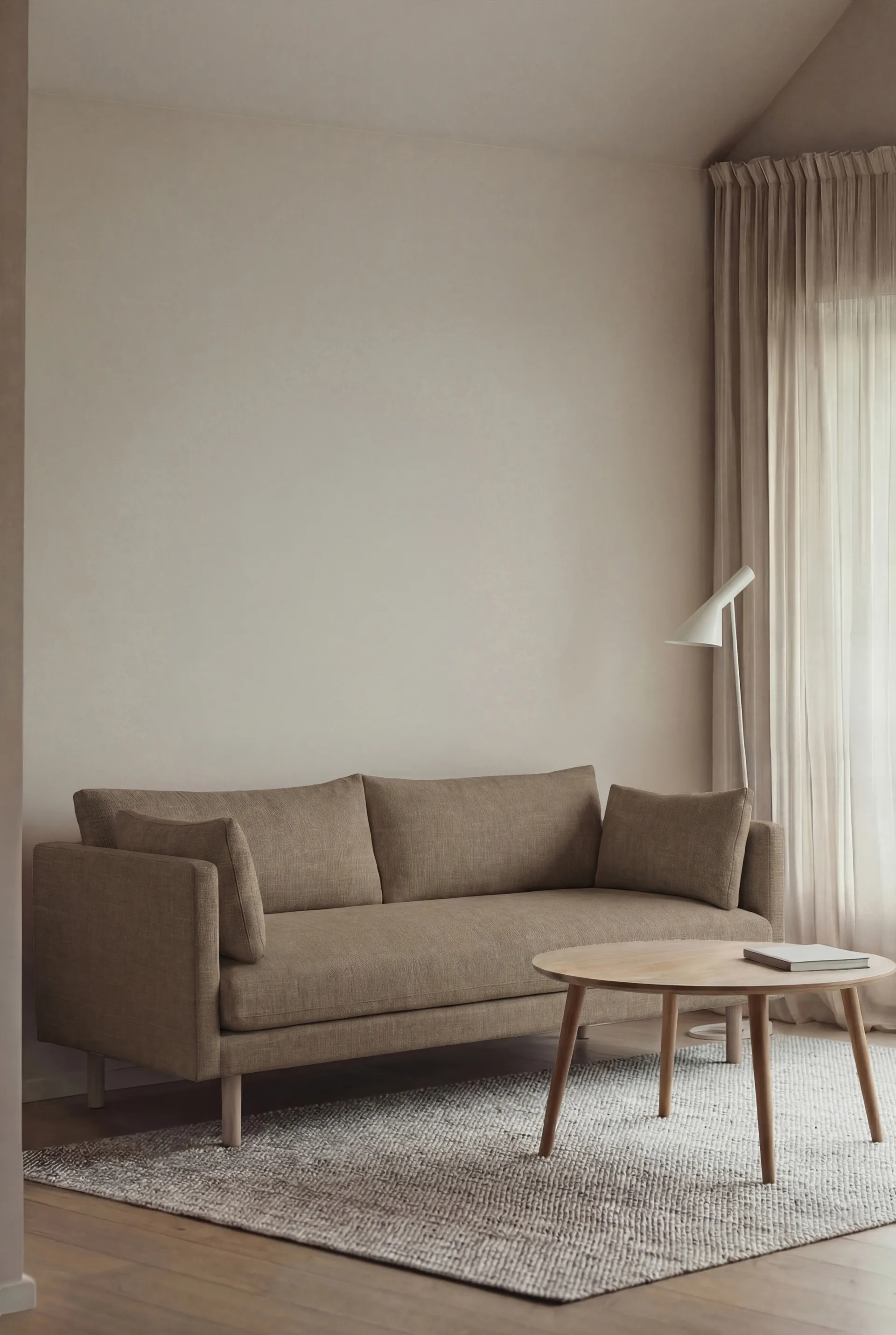 Linnevik sofa, Same Mole 6674-witgeoliede eiken, 2-zits 1898