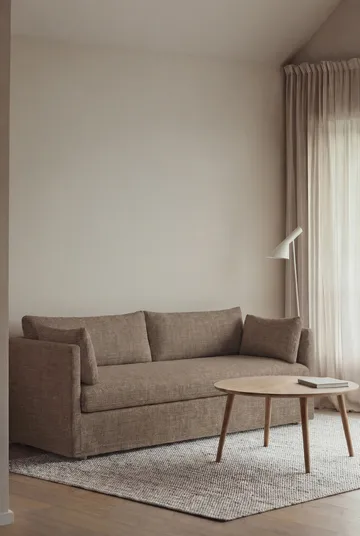 Linnevik sofa - Same Mole 6674-witgeoliede eiken, 3-zits, met rok - 1898