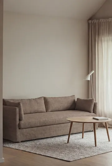 Linnevik sofa - Same Mole 6674-witgeoliede eiken, 4-zits, met rok - 1898