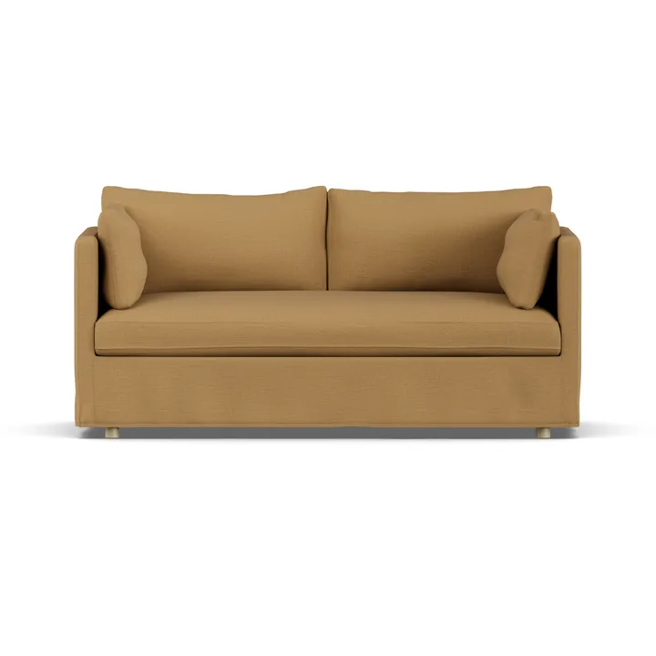 Linnevik sofa - Same Ochre 6676-witgeoliede eiken, 2-zits, met rok - 1898