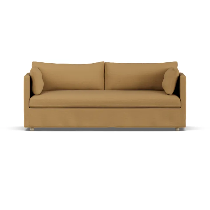 Linnevik sofa - Same Ochre 6676-witgeoliede eiken, 3-zits, met rok - 1898