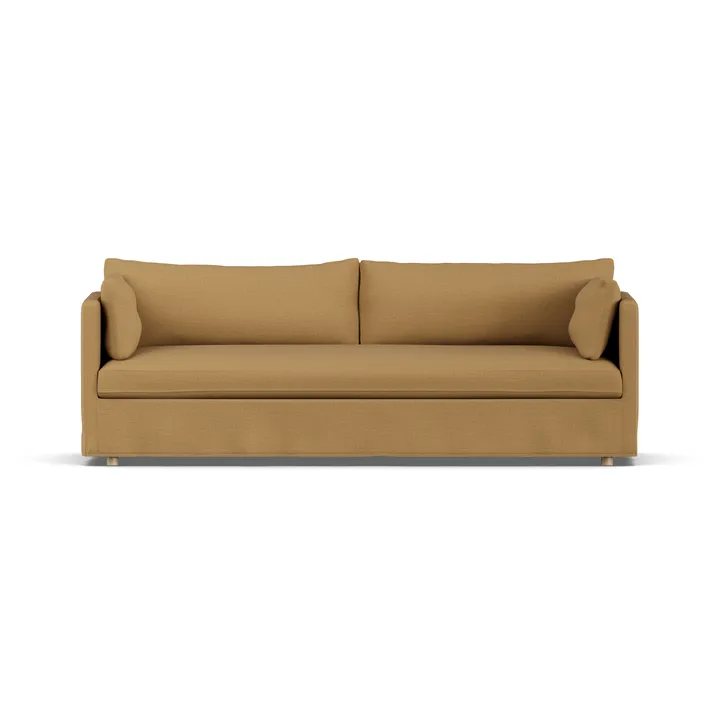 Linnevik sofa - Same Ochre 6676-witgeoliede eiken, 4-zits, met rok - 1898