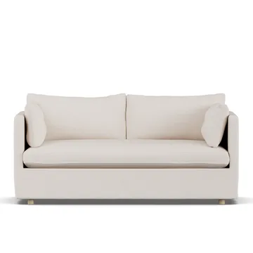 Linnevik sofa - Same Off White 6671-witgeoliede eiken, 2-zits, met rok - 1898