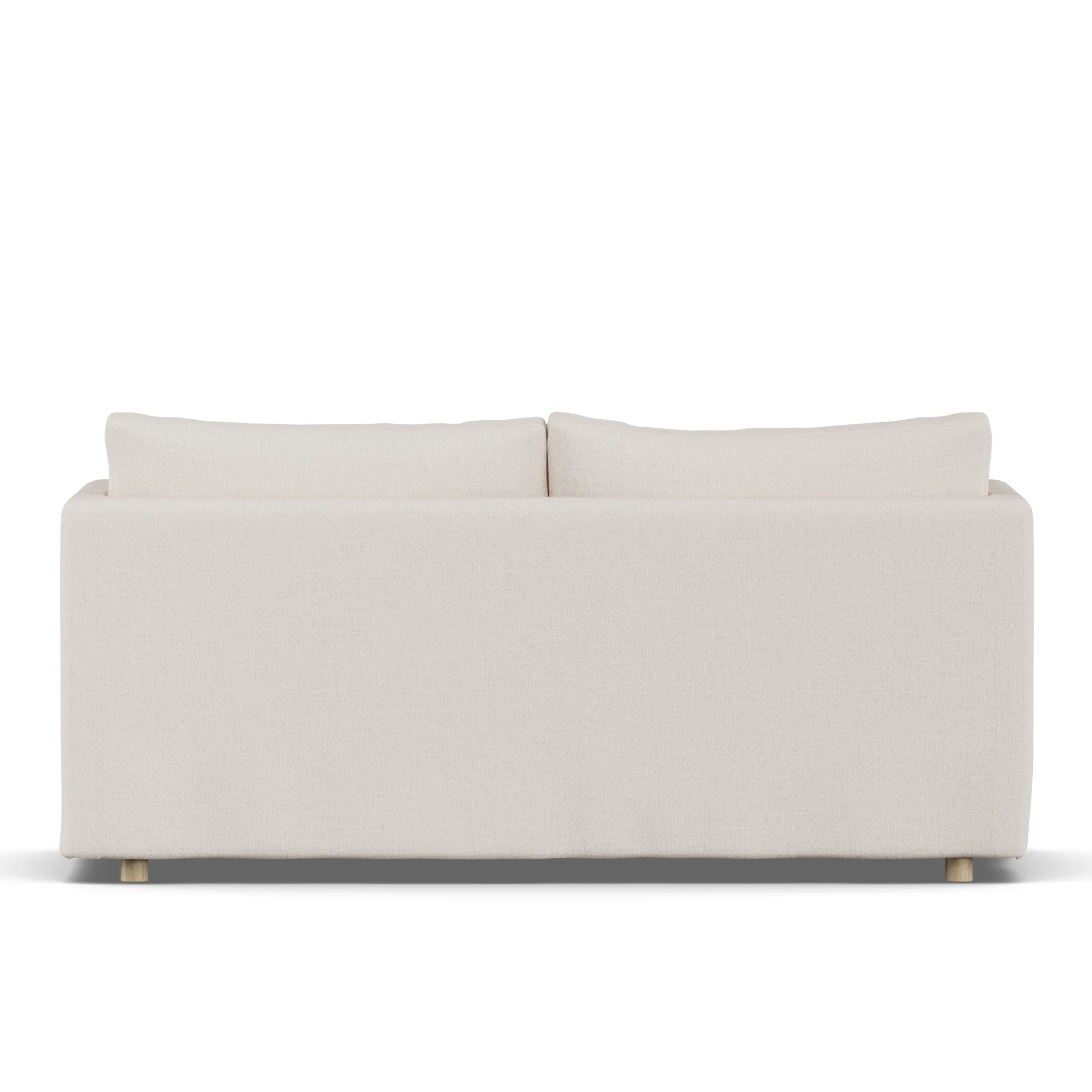Linnevik sofa, Same Off White 6671-witgeoliede eiken, 2-zits, met rok 1898