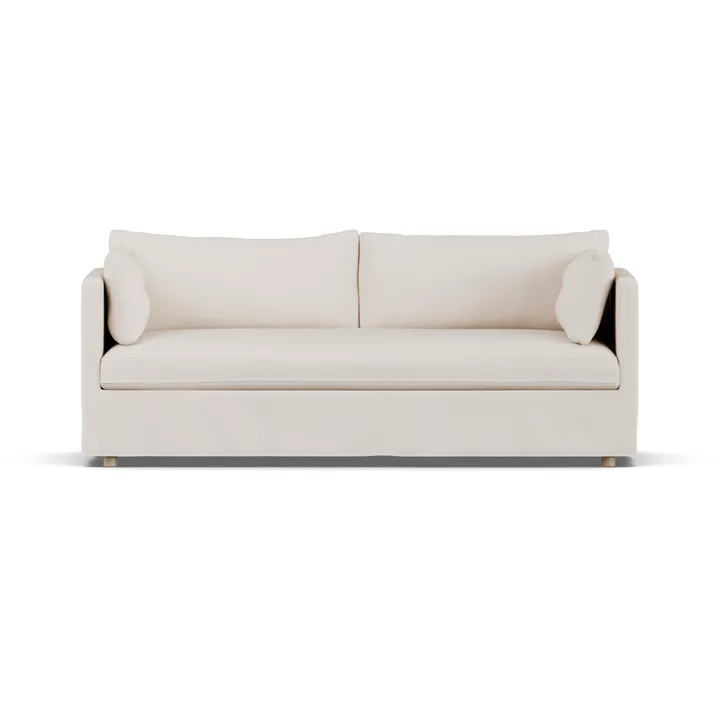 Linnevik sofa - Same Off White 6671-witgeoliede eiken, 3-zits, met rok - 1898