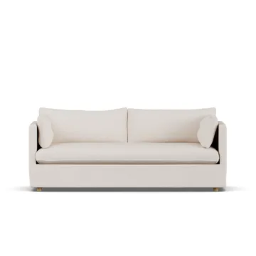 Linnevik sofa - Same Off White 6671-witgeoliede eiken, 3-zits, met rok - 1898