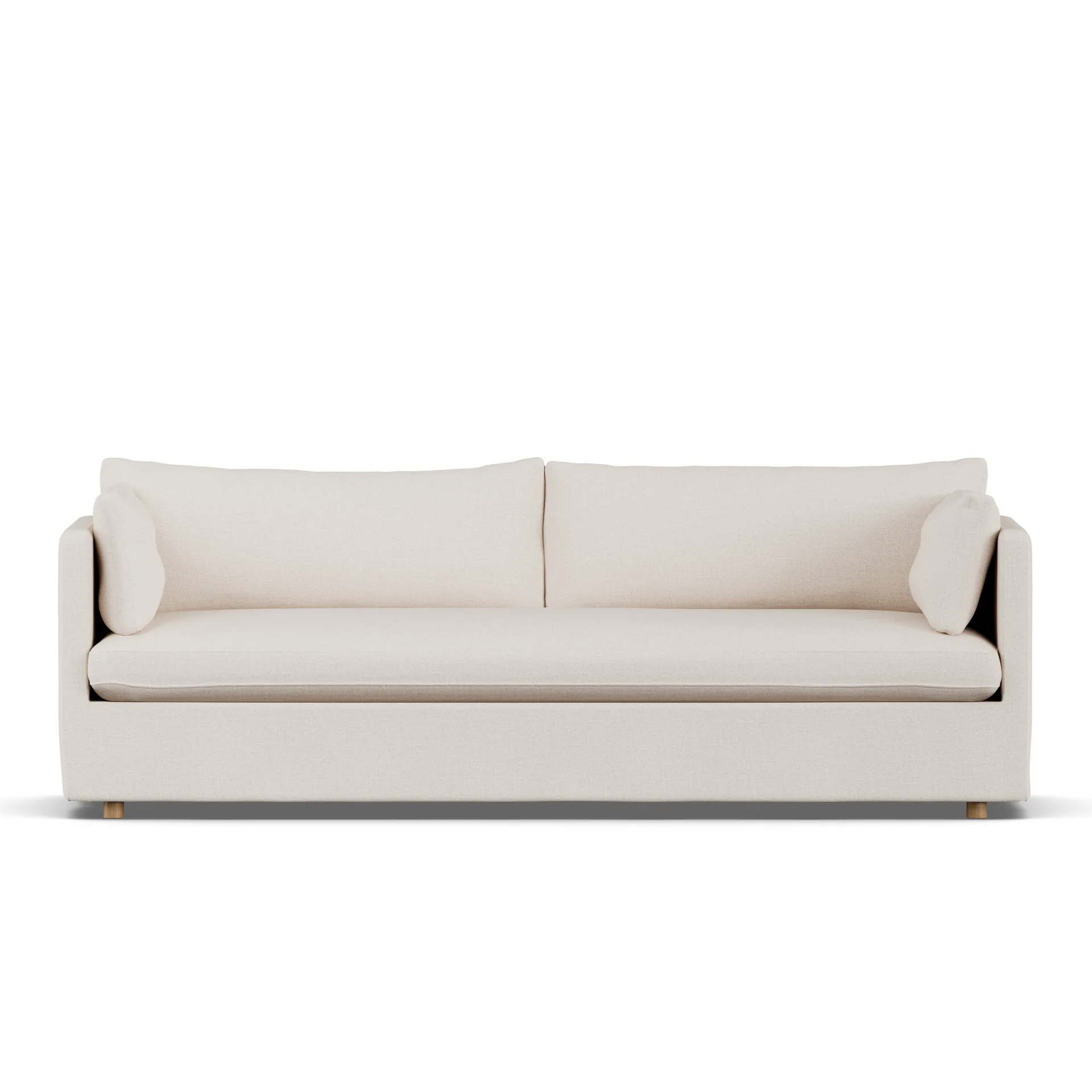 Linnevik sofa, Same Off White 6671-witgeoliede eiken, 4-zits, met rok 1898