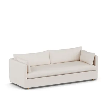 Linnevik sofa - Same Off White 6671-witgeoliede eiken, 4-zits, met rok - 1898