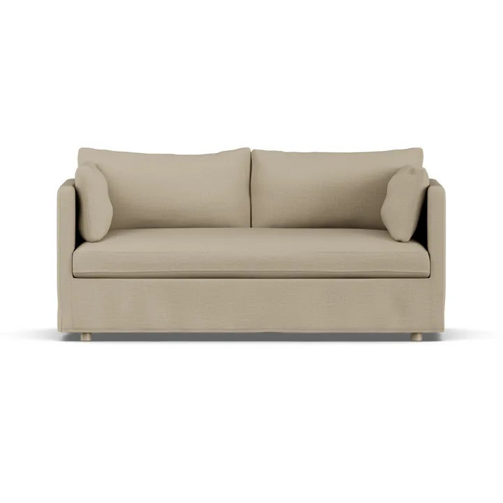 Linnevik sofa - Same Sand 6672-witgeoliede eiken, 2-zits, met rok - 1898