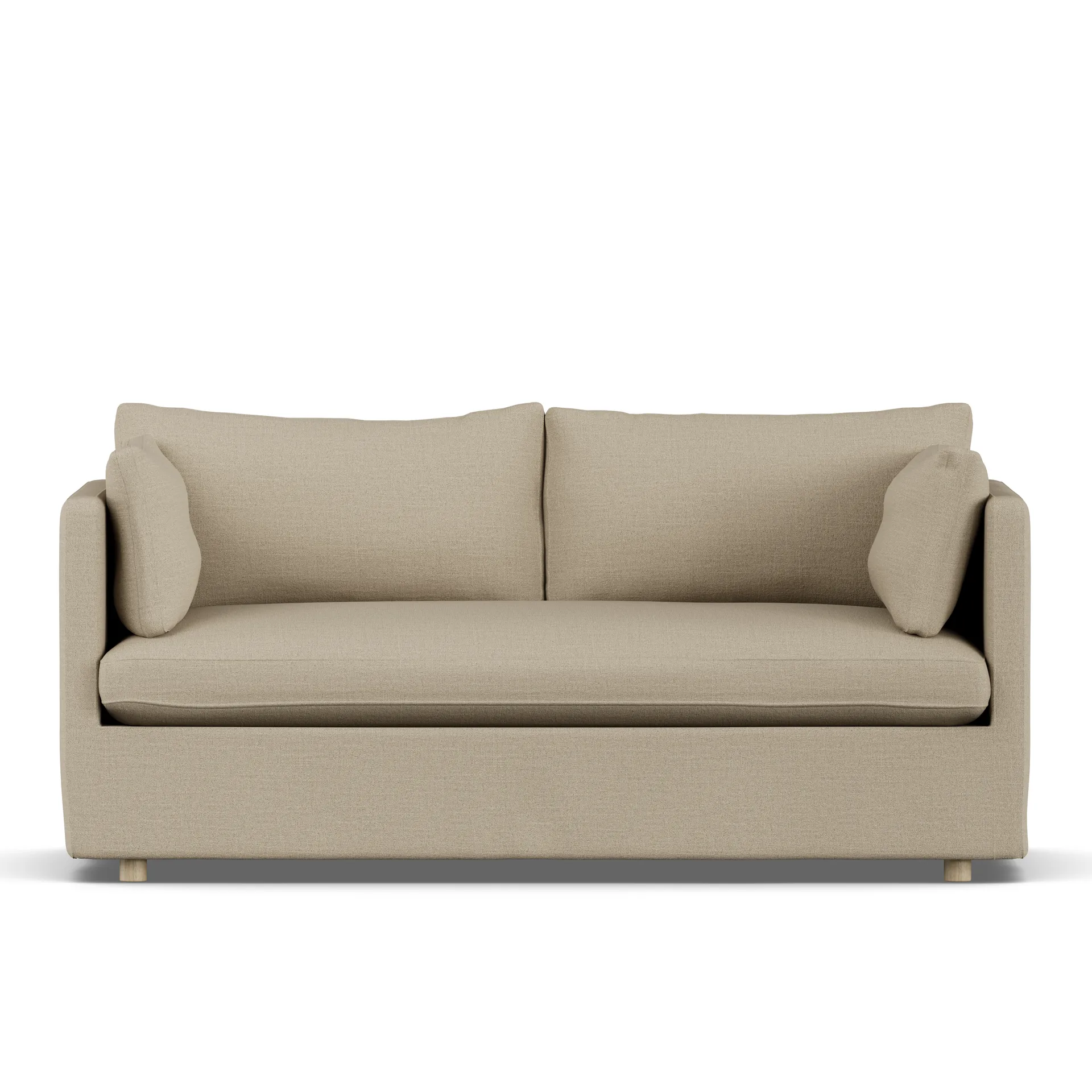 Linnevik sofa, Same Sand 6672-witgeoliede eiken, 2-zits, met rok 1898
