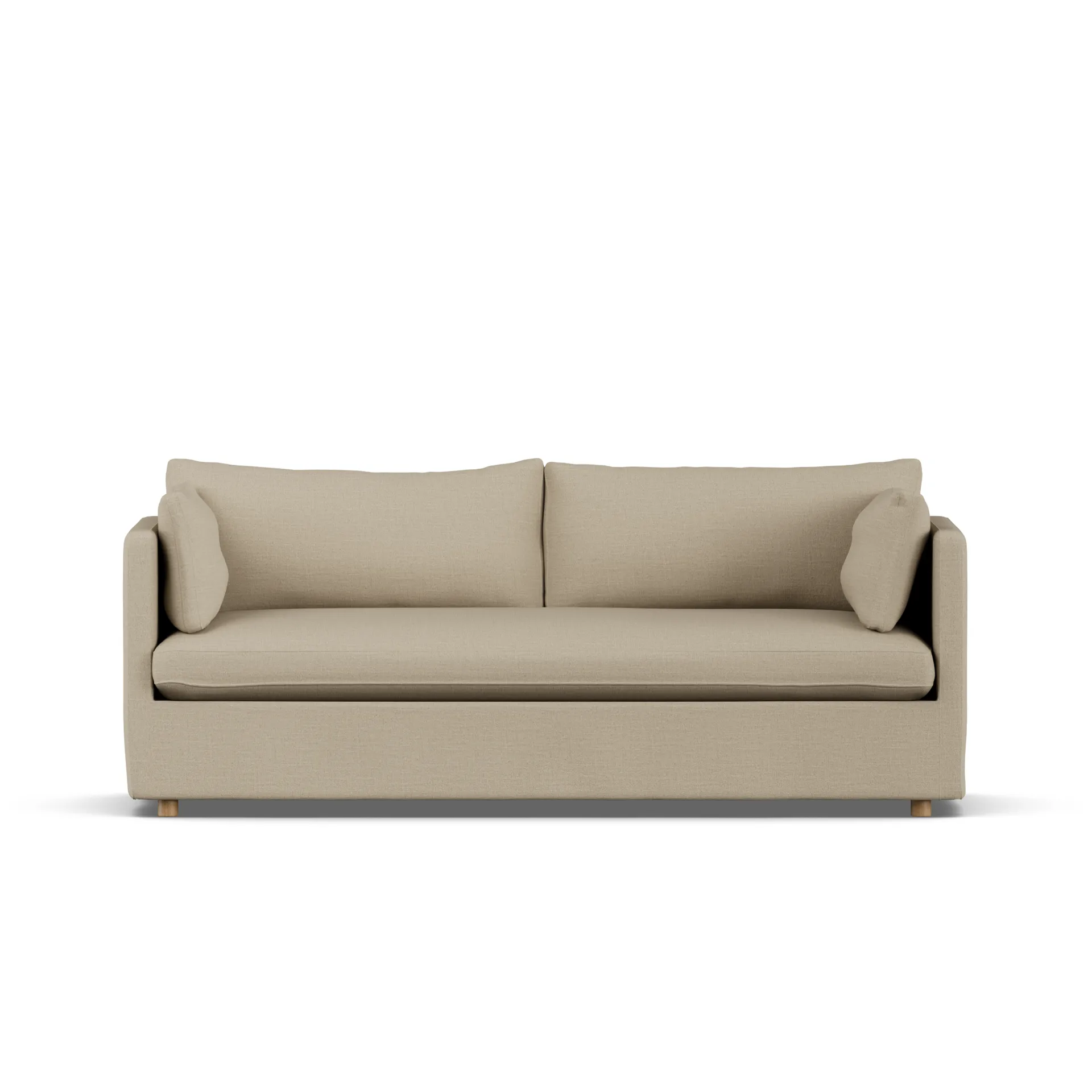 Linnevik sofa, Same Sand 6672-witgeoliede eiken, 3-zits, met rok 1898
